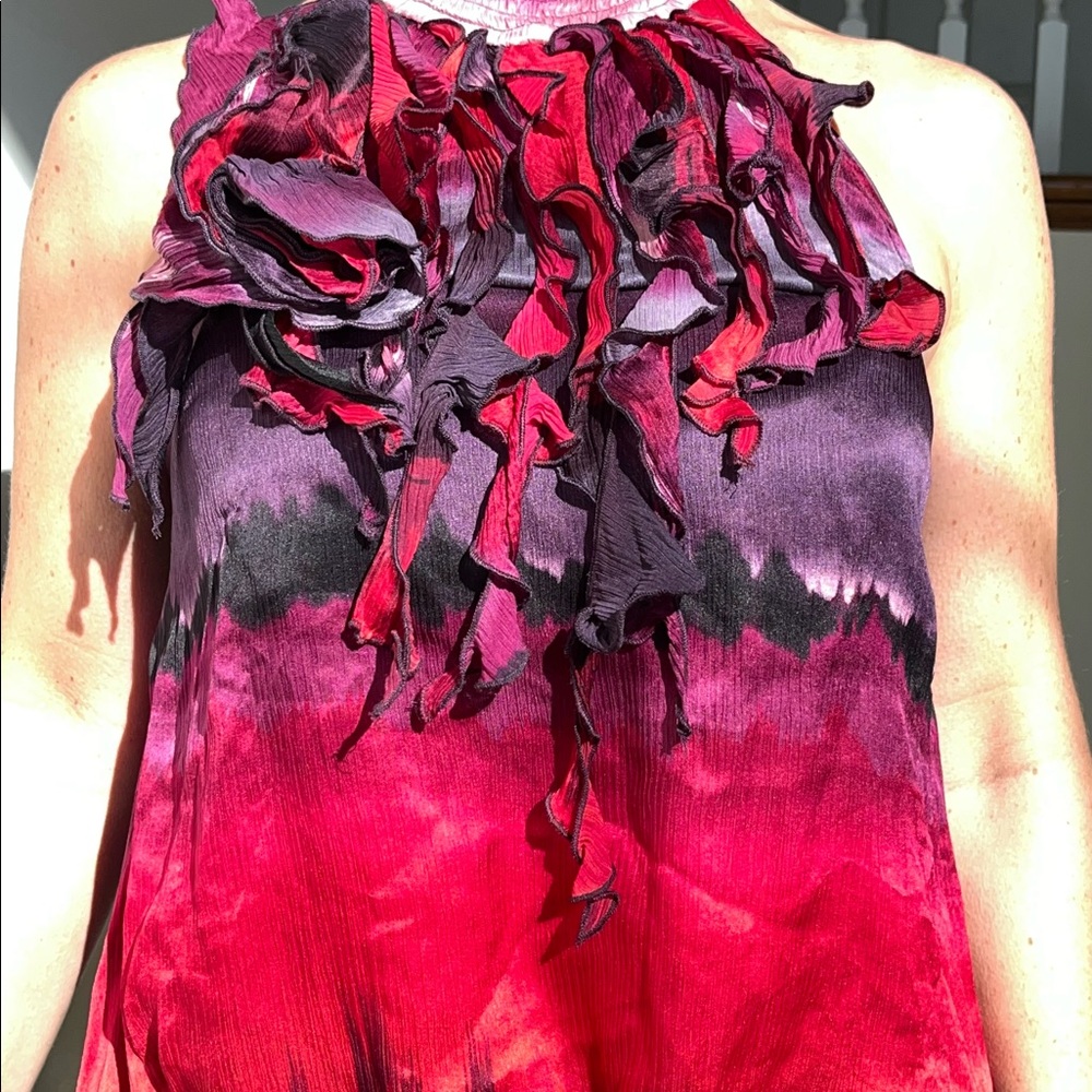 Bebe high neck fancy top